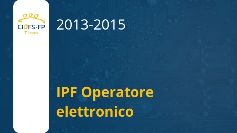 IPF Operatore Elettronico 2013-2015