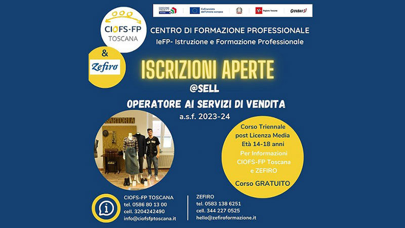 Operatore ai servizi di vendita, @SELL. Iscrizioni aperte